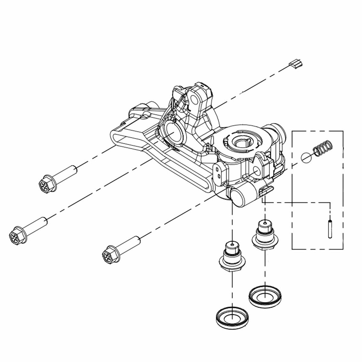 Hydro-Gear 73241 Center Section Left Hand Charge Kit