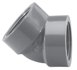 819-007 Elbow, 3/4" FPT PVC Schedule 80 45 Degree