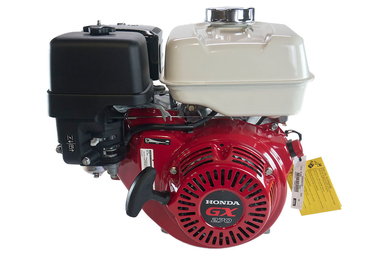 Honda GX270UT2XRA2 8.5 Net Power Engine, Horizontal 22MM Keyed Shaft, 2:1 Gear Reduction with Wet Clutch, Rev Limiter (49-State Emissions)