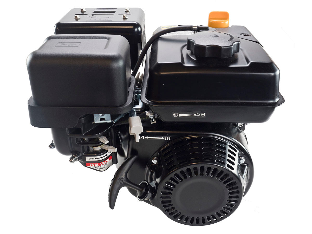 Zongshen MTD-208CC-170-CU-TAPER 6 HP Mtd 208cc Engine, Horizontal Mtd Tapered Shaft, Muffler, Fuel Tank, Recoil Start