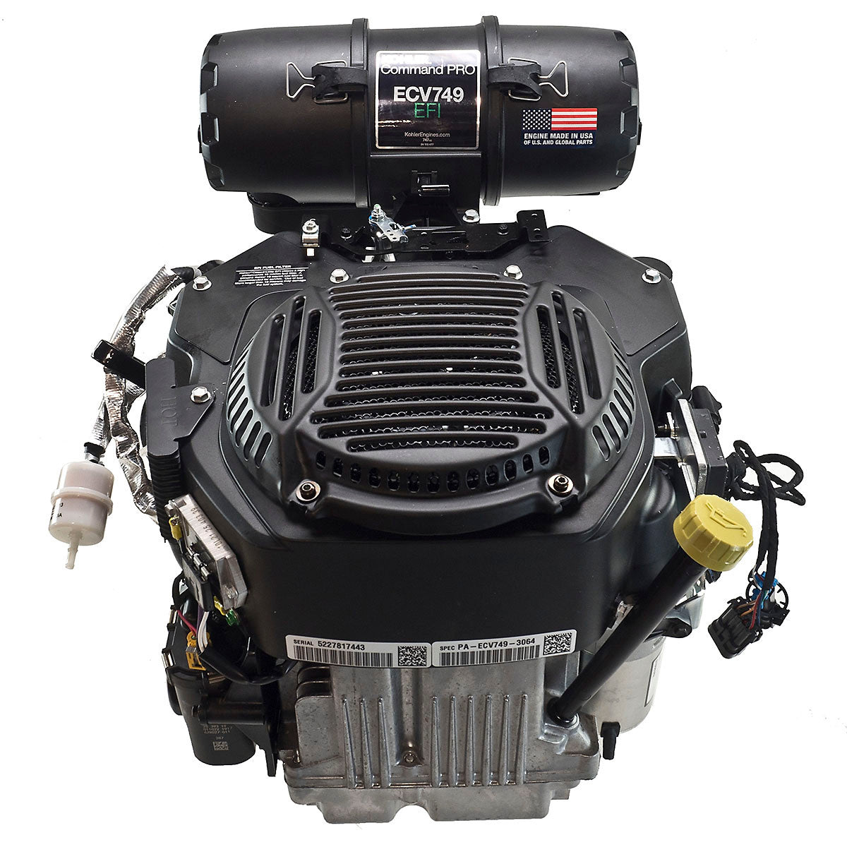 Exmark Lazer Z S-Series LZS749EKC60400 Replacement Engine — Kohler ECV749-3064 26.5 HP Command PRO EFI Vertical Engine