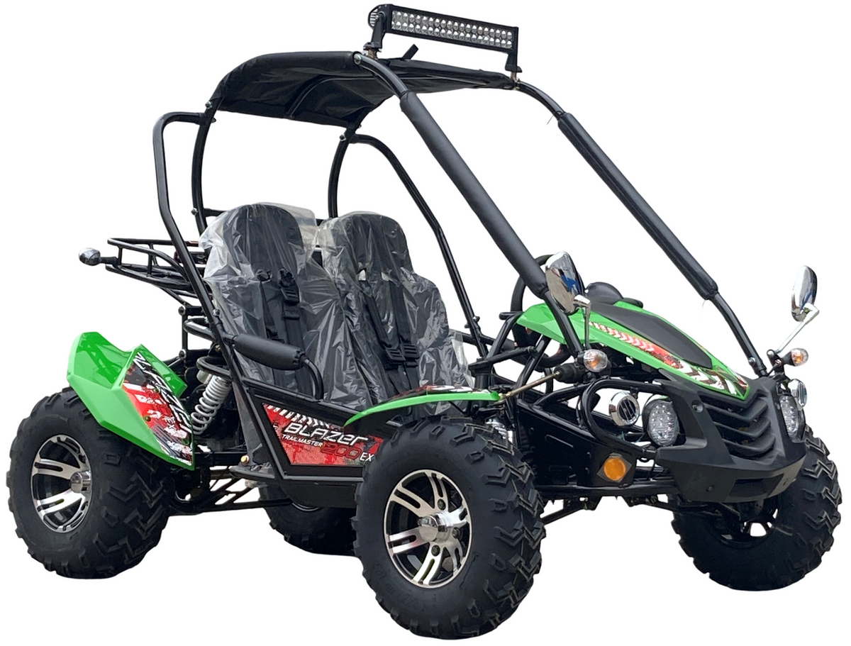 Trailmaster TM-BLAZER-200EX Blazer 200EX Efi Buggy Go Kart, Led Light Bar, Windshield Included