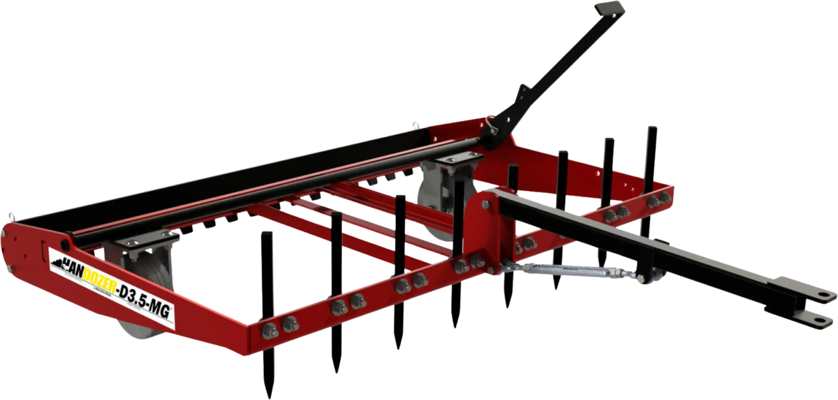 Handozer Distributing HANDOZER-D3.5-MG-RED Handozer D3.5-MG Driveway Grader Multi Groomer Pull-Behind New