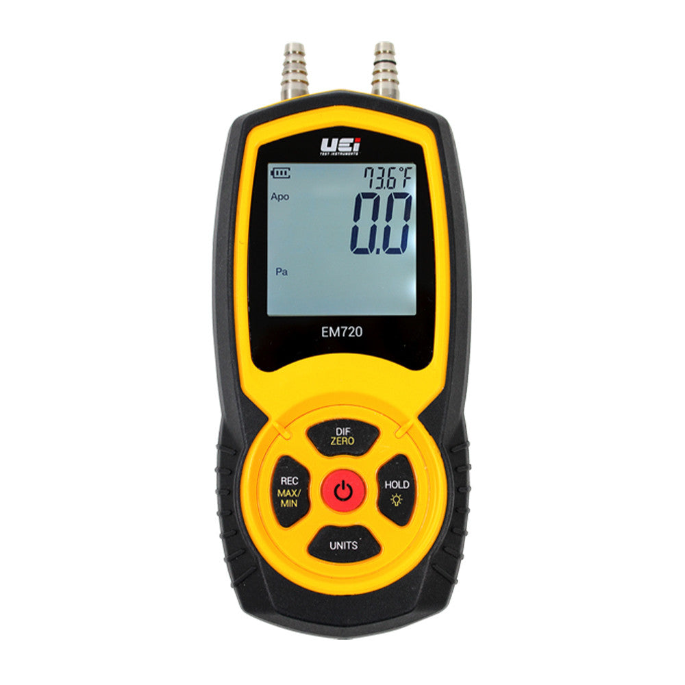 UEi EM720 Hi Resolution Differential Pressure Manometer with Temperature Compensation