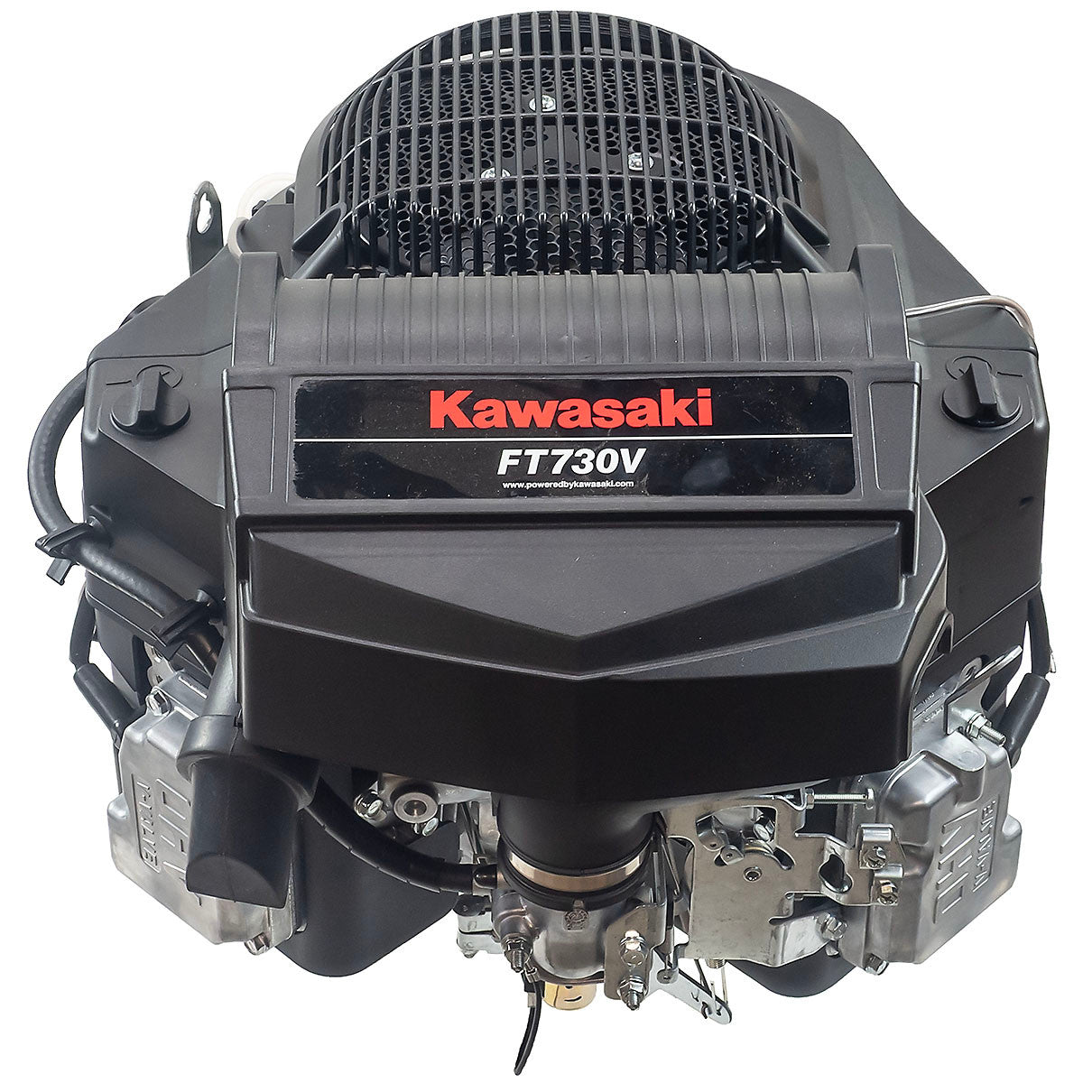 Kawasaki FT730V-AS10-R 24 HP Commercial Engine, Vertical 1-1/8"x4-9/32" Keyed Shaft, Electric Start, Fuel Pump, 20 Amp Alternator, Integrated Vorti...
