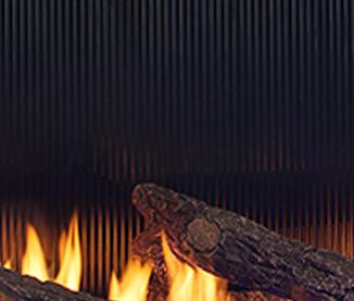 Heat & Glo BGK-FL-PR-60 Fluted Black Glass