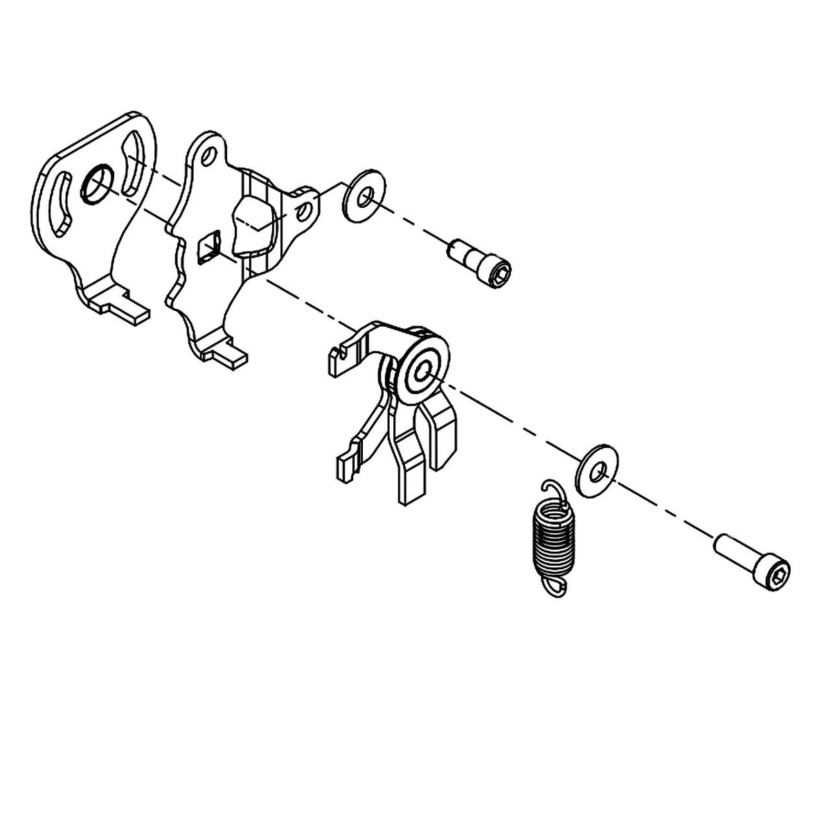 Hydro-Gear 71738 Return Slotted Scissor Hvy Spring Kit