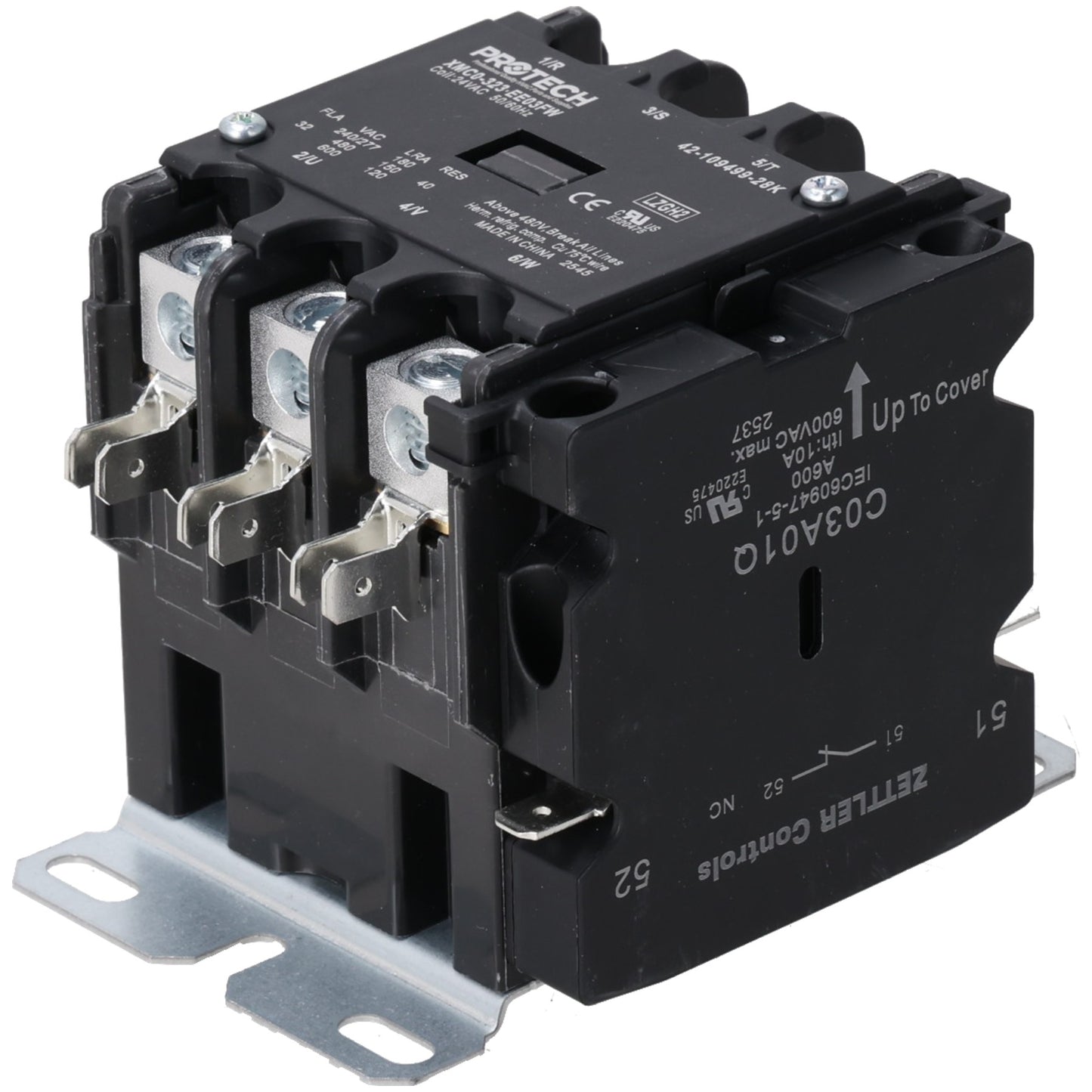 Rheem 42-109499-28K Contactor 32A XMC0-323 3P 3PH W/ Aux (Zettler) A2L