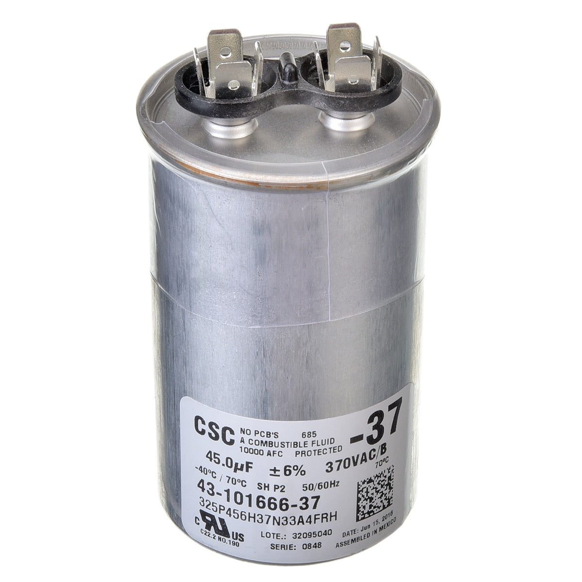 Rheem 43-101666-37 Capacitor DAL-3GJ045 Dtech
