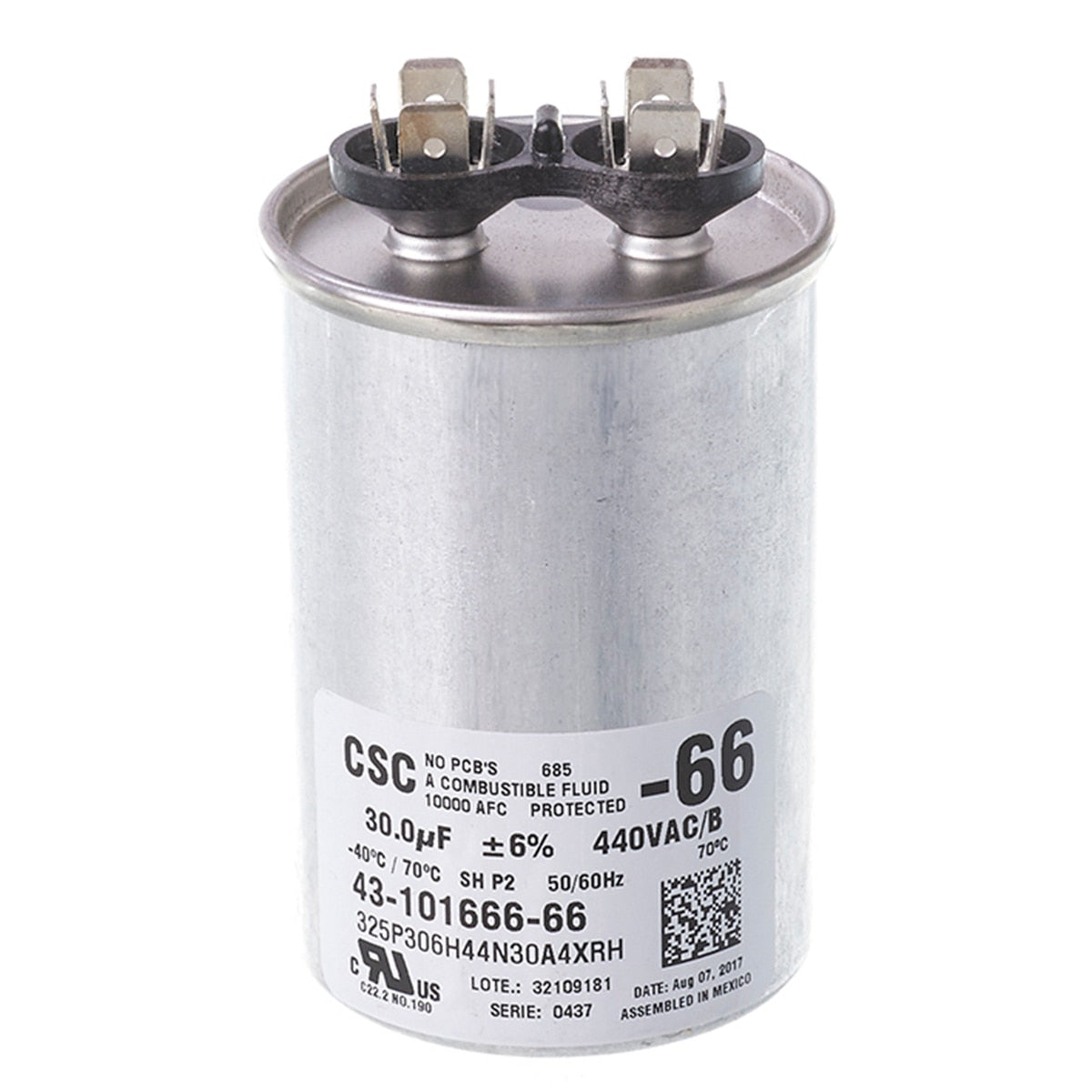 Rheem 43-101666-66 Capacitor 30/440