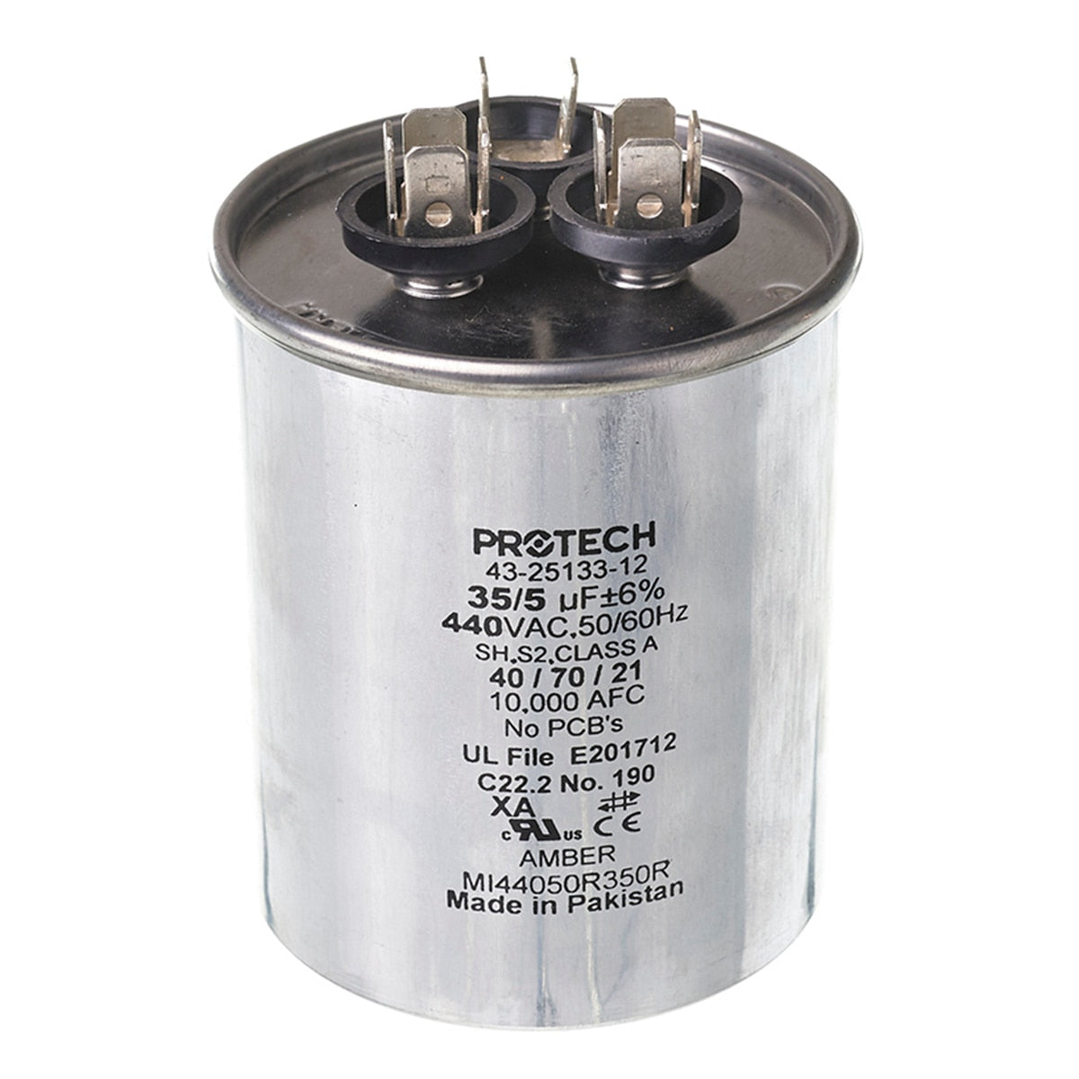 Rheem 43-25133-12 35/5/440 Dual Round Metal Finish