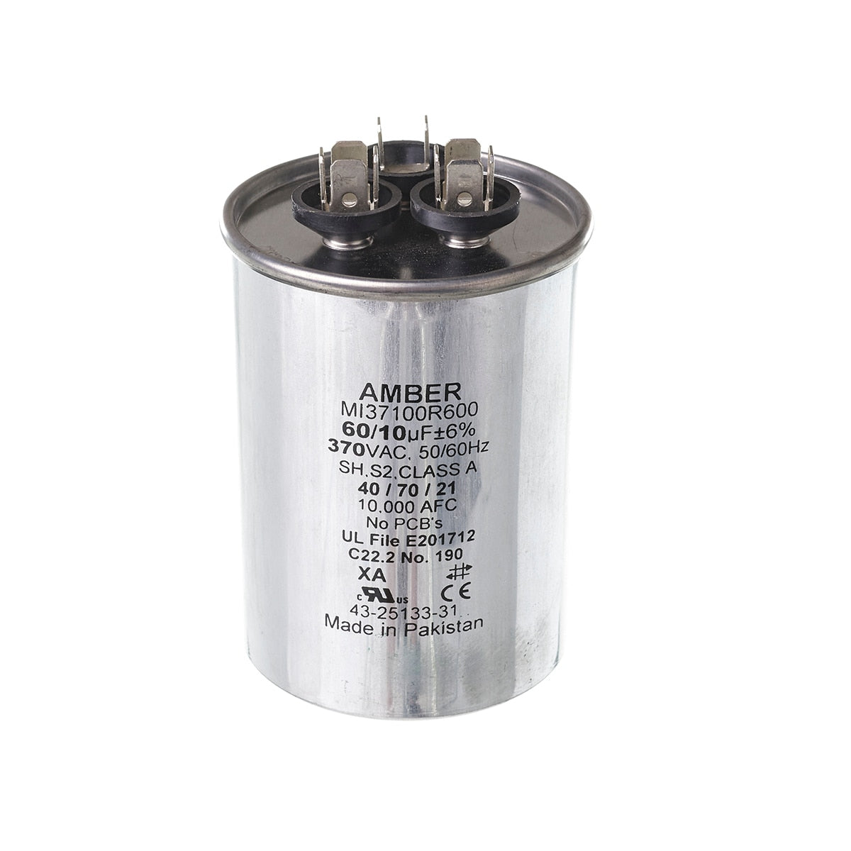 Rheem 43-25133-31 Capacitor - 60/10/370 Dual Round