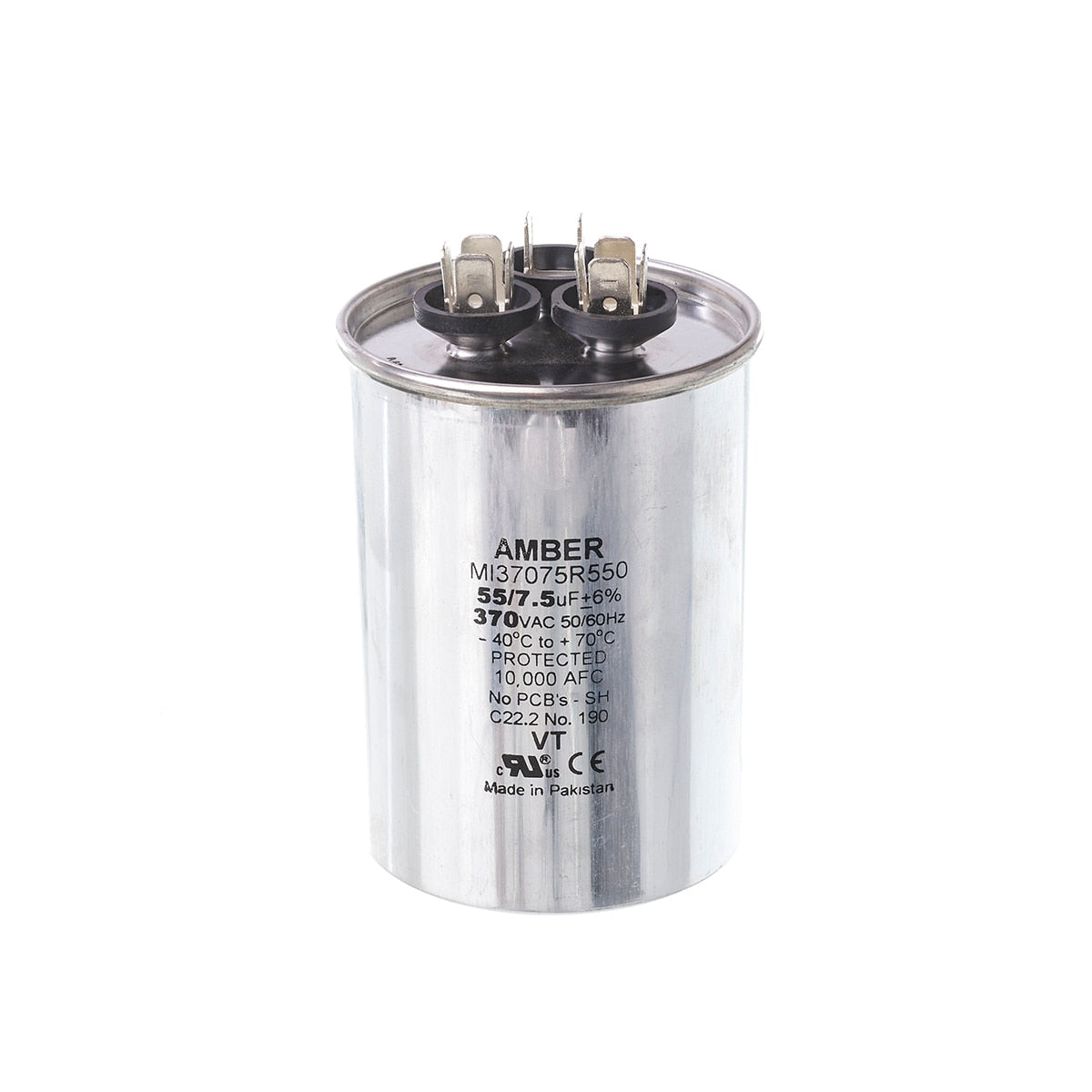Rheem 43-25133-39 Capacitor - 55/7.5/370 Dual Round