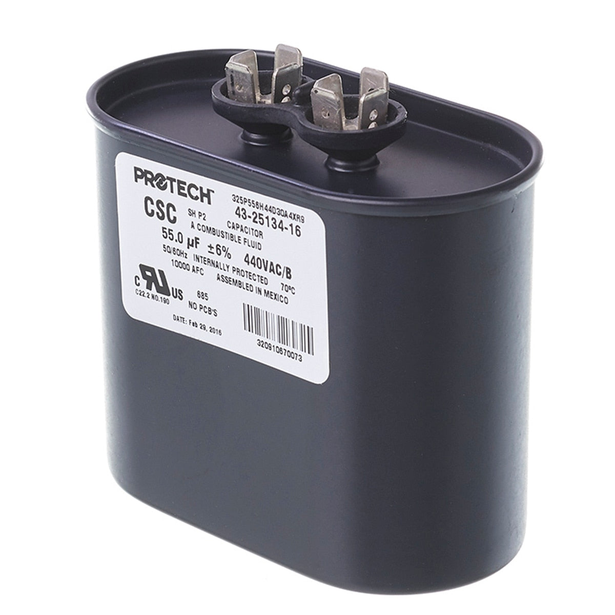 Rheem 43-25134-16 55/440 Single-Oval Metal Finish
