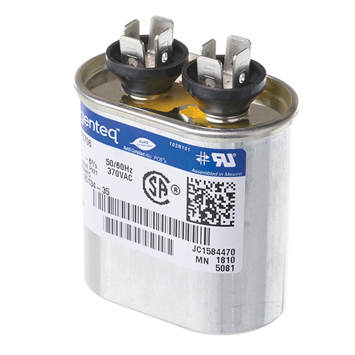 Rheem 43-25134-35 Capacitor - 6/370 Single Oval