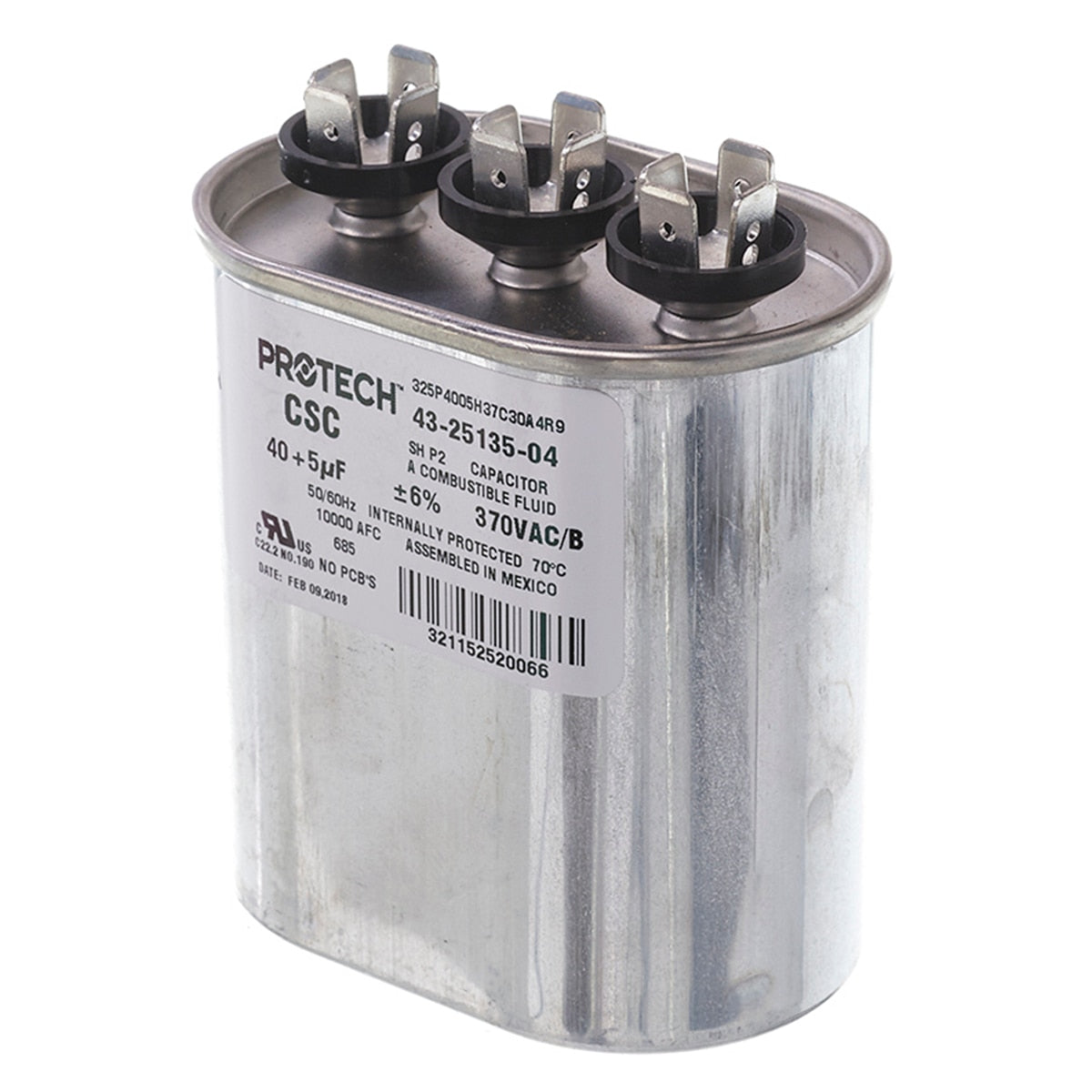 Rheem 43-25135-04 40/5/370 Dual-Oval Metal Finish