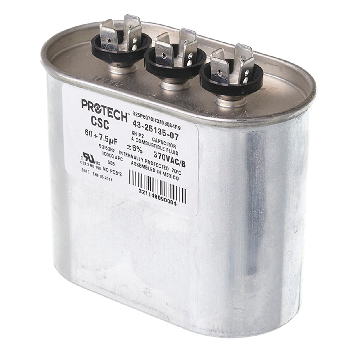 Rheem 43-25135-07 60/7.5/370 Dual-Oval Metal Finish