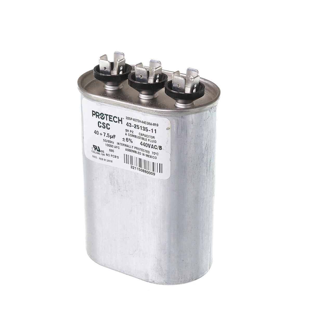 Rheem 43-25135-11 40/7.5/440 Dual-Oval Metal Finish
