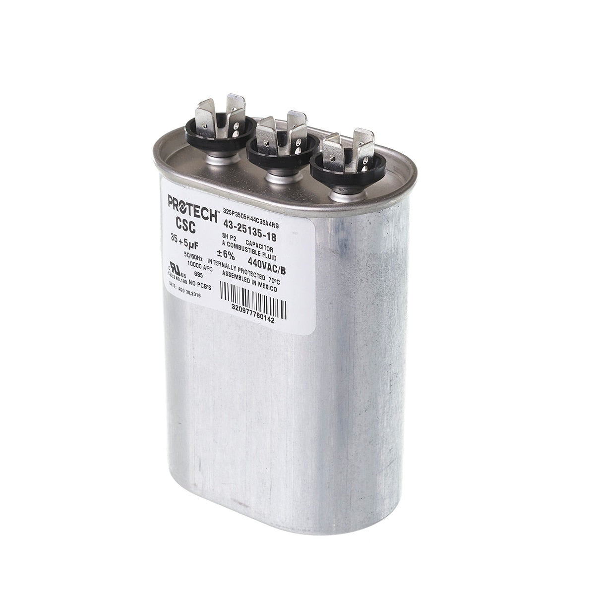 Rheem 43-25135-18 35/5/440 Dual Oval Metal Finish