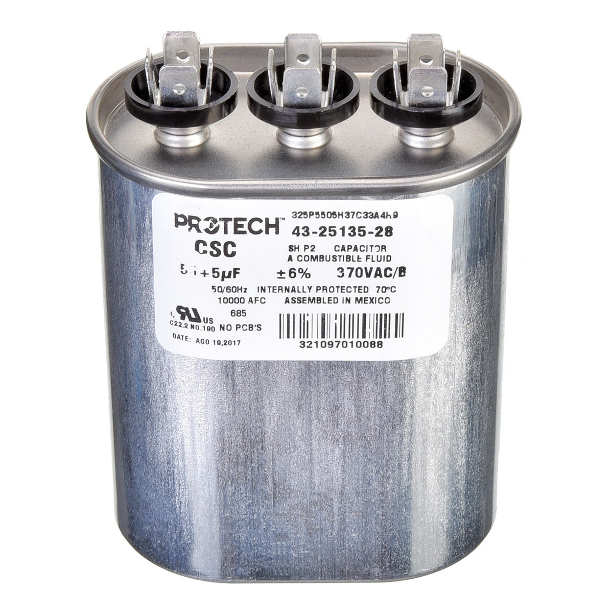 Rheem 43-25135-28 Capacitor - 55/5/370