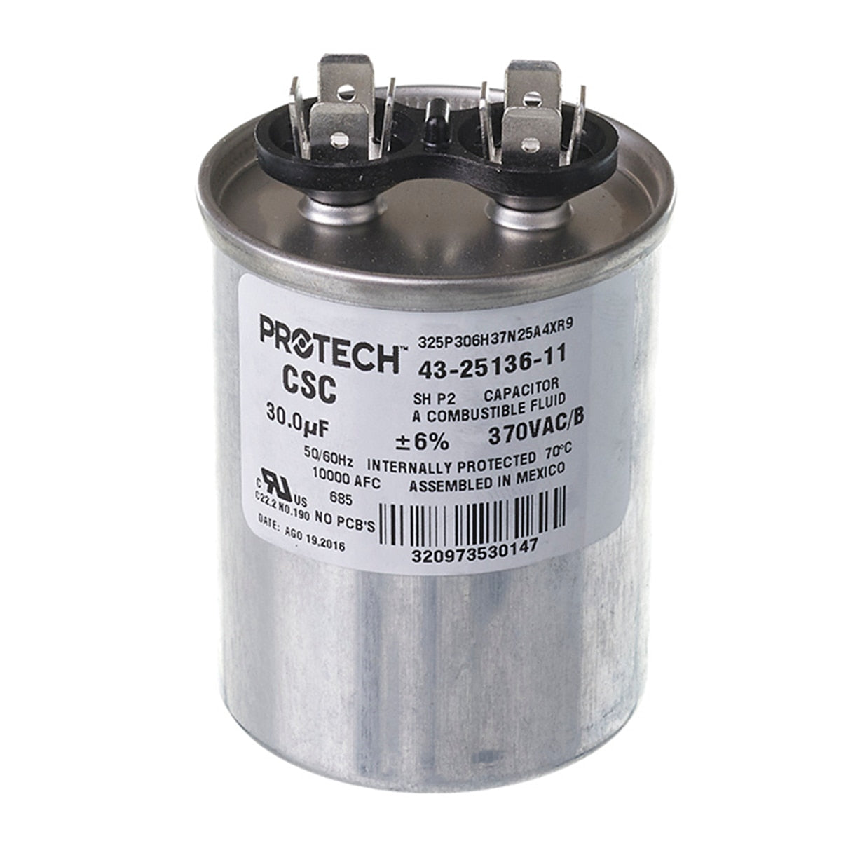 Rheem 43-25136-11 Capacitor 30/370