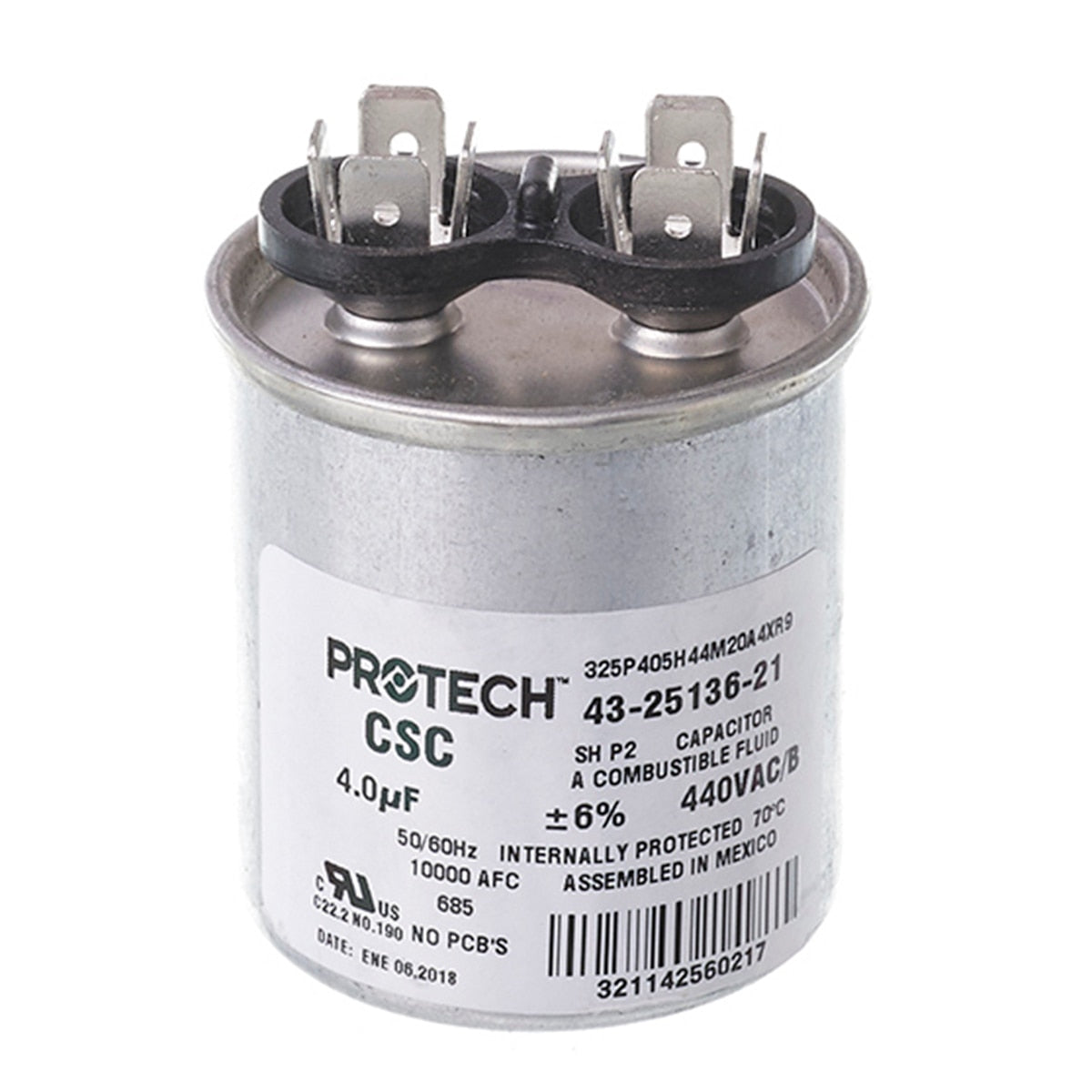 Rheem 43-25136-21 Capacitor 4/440