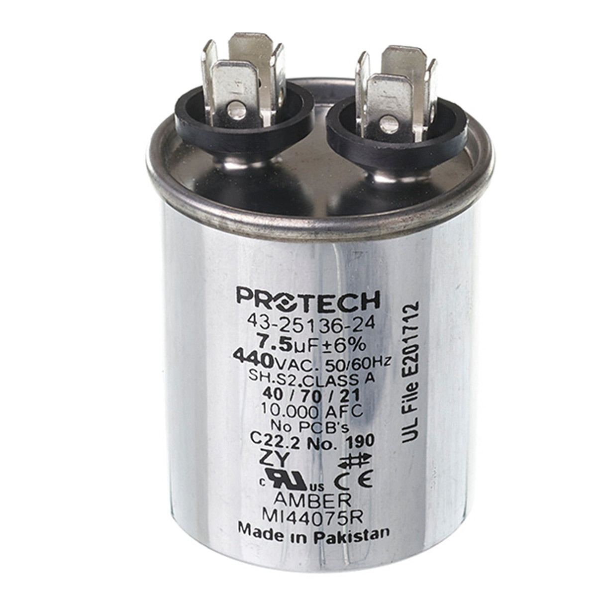 Rheem 43-25136-24 Capacitor 7.5/440 Single Round