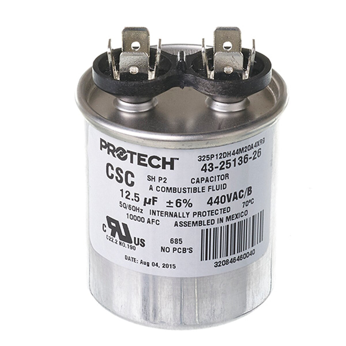 Rheem 43-25136-26 Capacitor 12.5/440