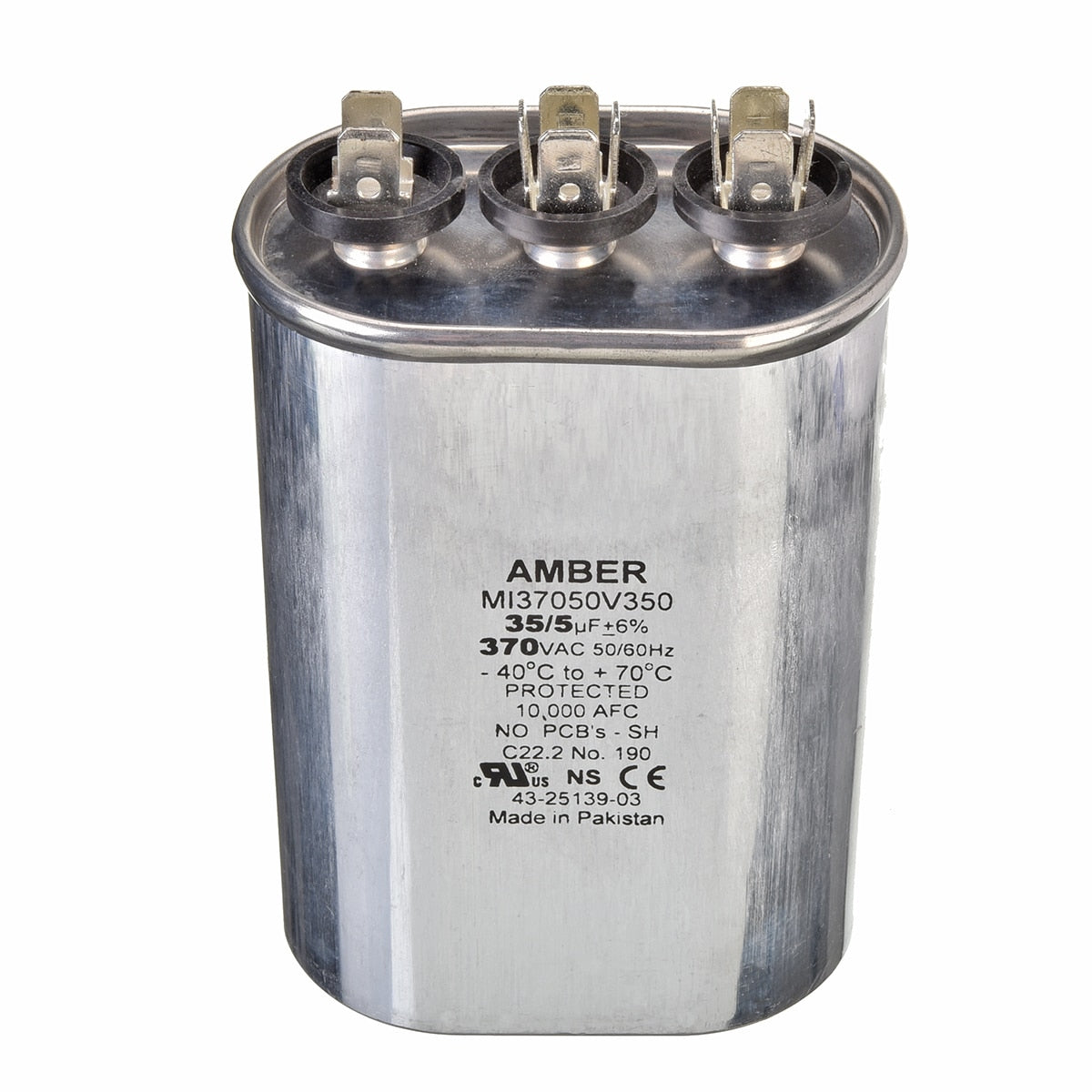 Rheem 43-25139-03 Capacitor - 35/5/370 Dual Oval