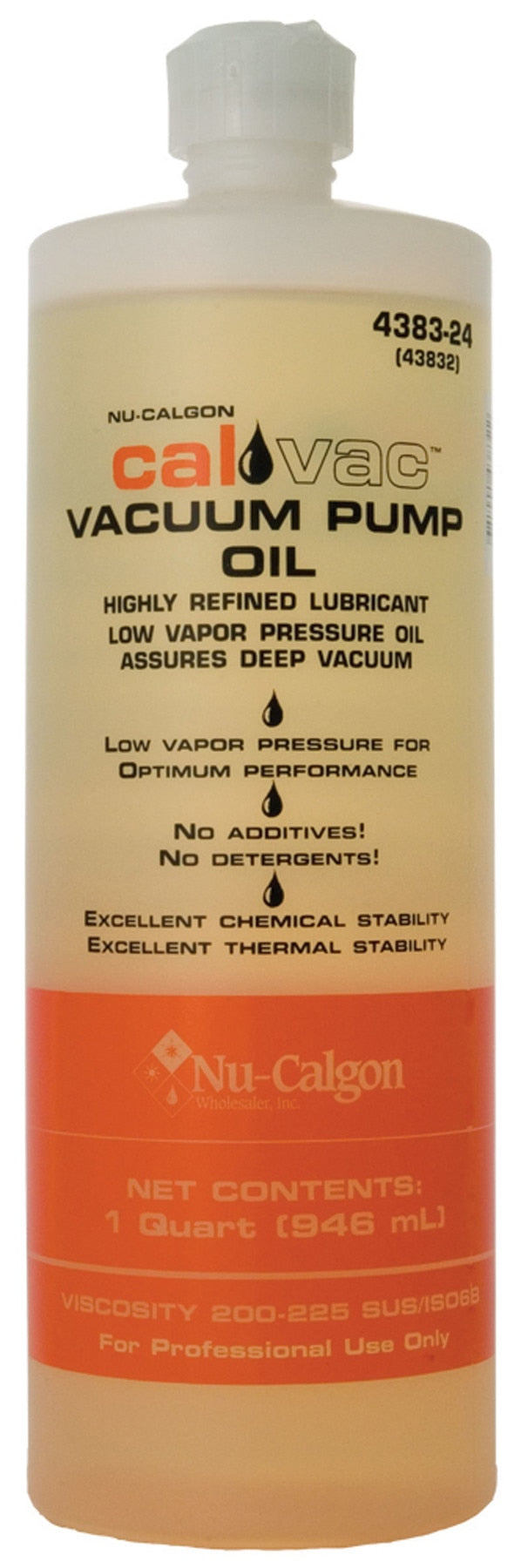Rheem 4383-24 Cal-Vac Vacuum Pump Oil - 1 Quart