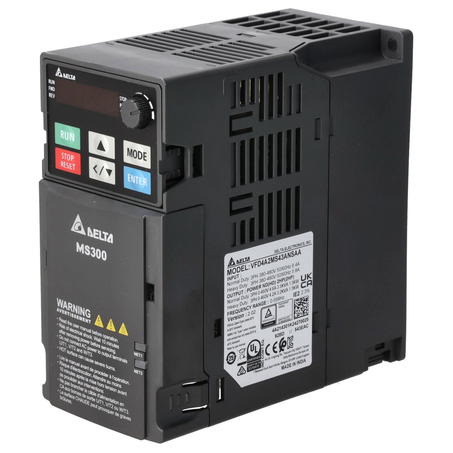 Rheem 47-109531-12 Program - Vfd - 2 Hp 460V - Delta MS300