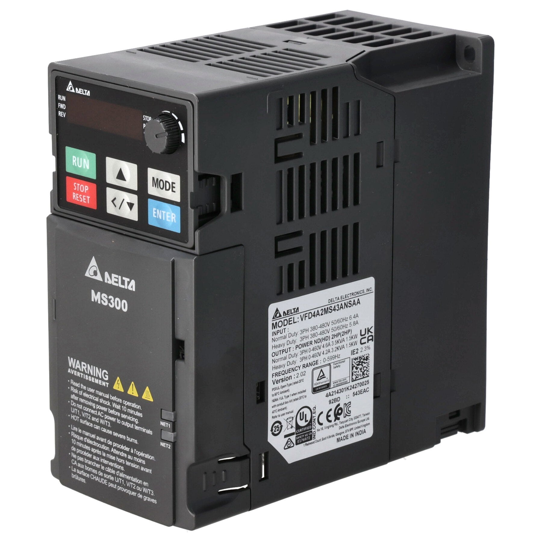 Rheem 47-109531-12 Program - Vfd - 2 Hp 460V - Delta MS300