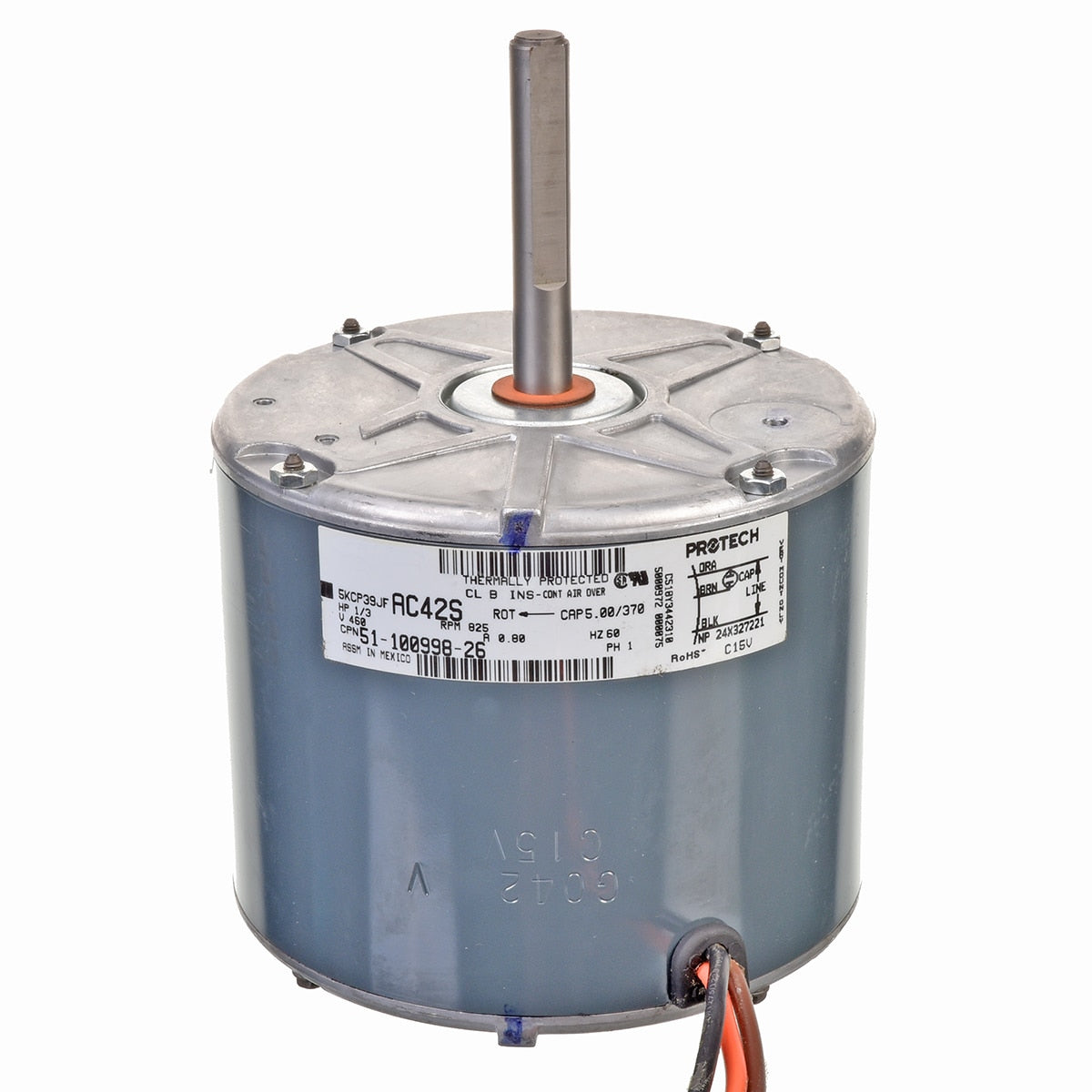 Rheem 51-100998-26 Motor 1/3 Hp Dd 5KCP39LGU663S Ge