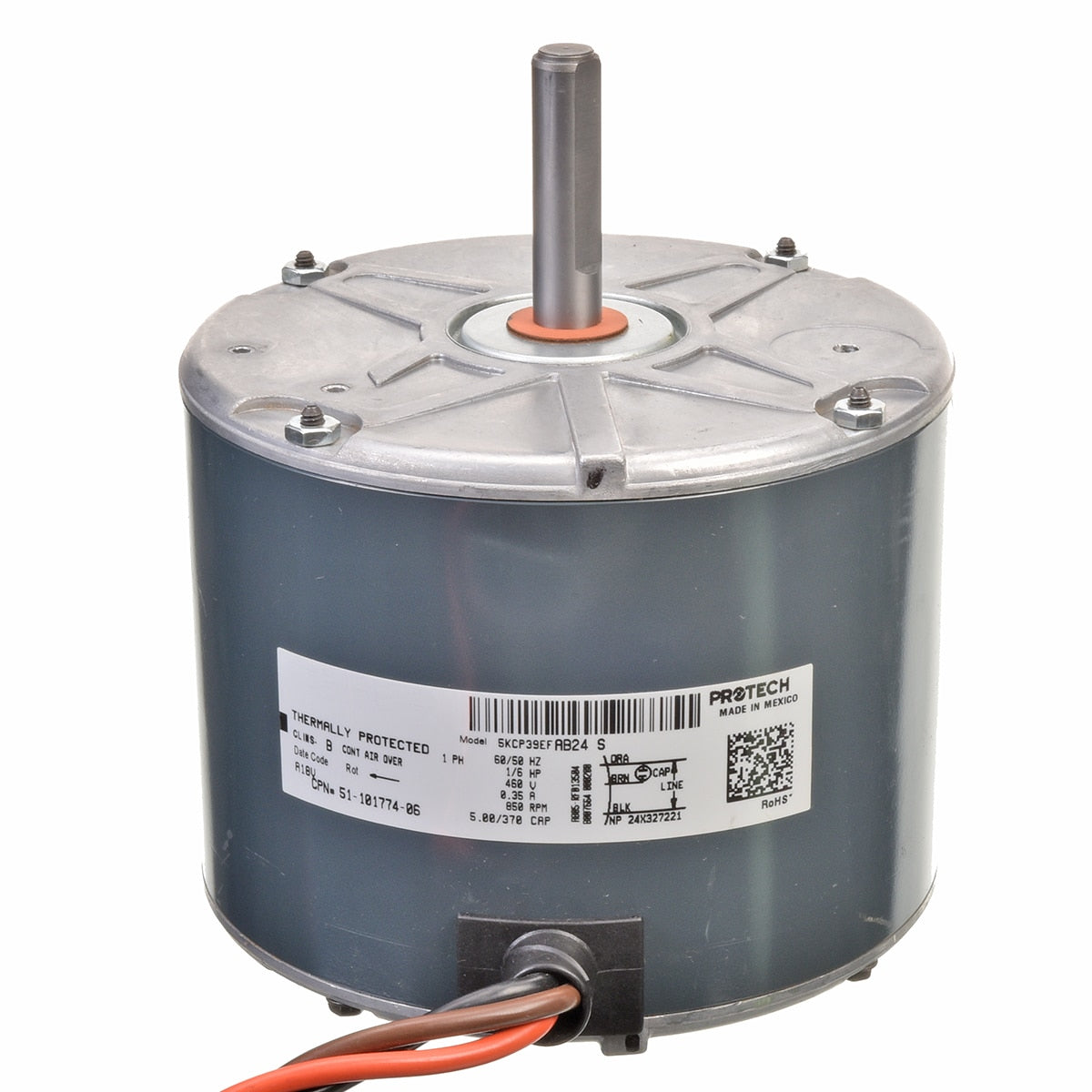 Rheem 51-101774-06 Motor - 1/6 Hp Dd 5KCP39EFAB24S Ge