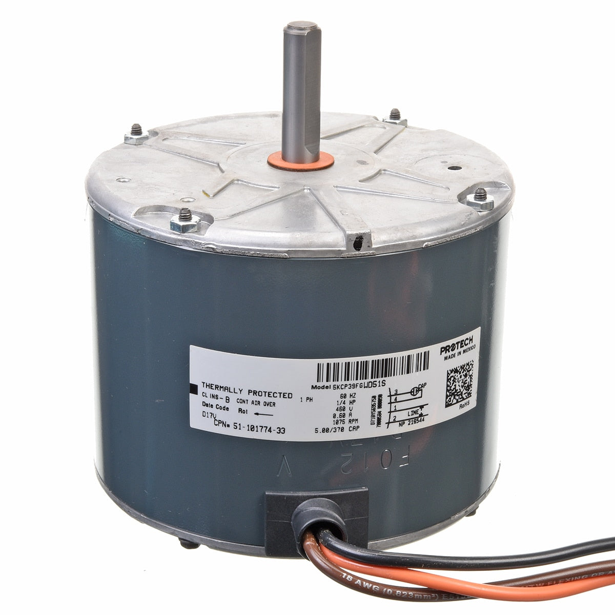 Rheem 51-101774-33 1/6 Hp Motor - 5KCP39FGWD51S