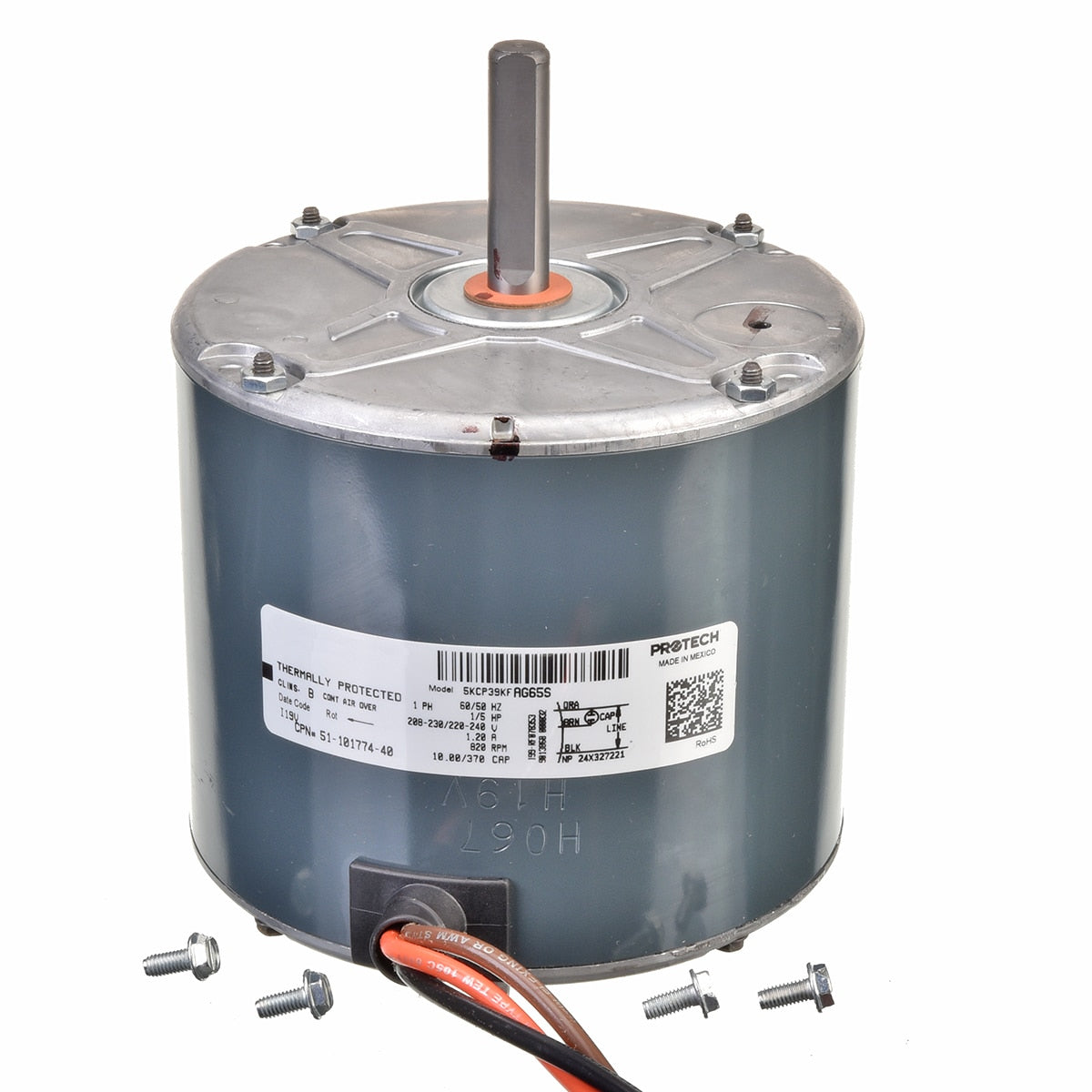 Rheem 51-101774-40 Ge 1/5 H.p. Motor 5KCP39KFAG65S