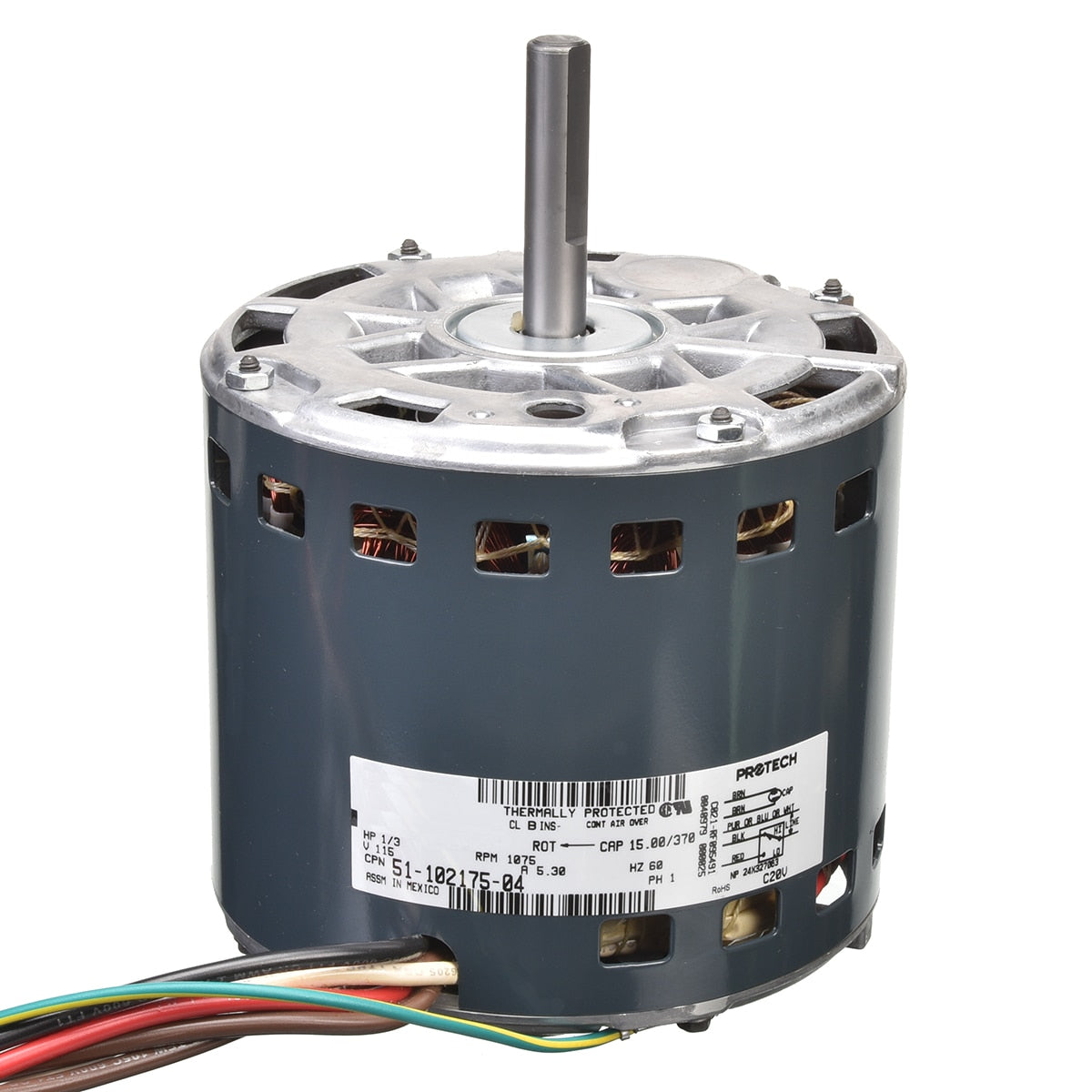 Rheem 51-102175-04 MOTOR-1/3HP Psc 115V-1-60 Ge