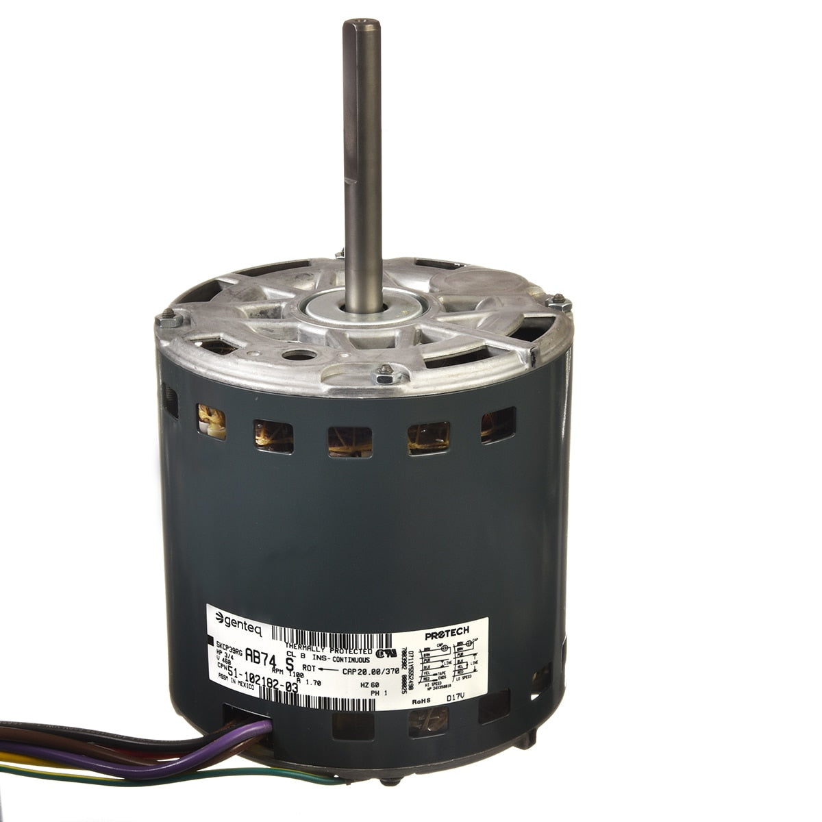 Rheem 51-102182-03 MOTOR-3/4HP 460V 5KCP39RGAB74S Ge