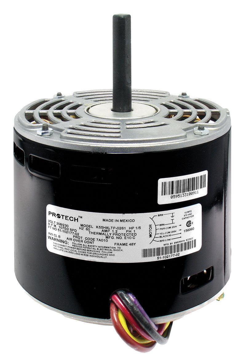Rheem 51-102500-07 Motor - 1/5 Hp Dd K55HXLTP-0261