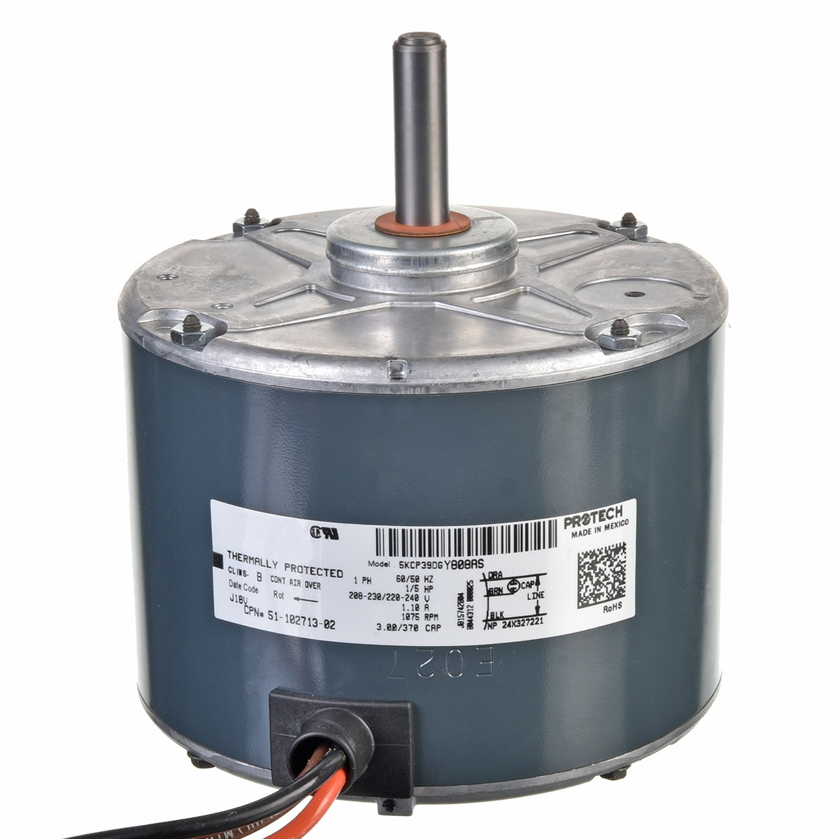 Rheem 51-102713-02 1/5 Hp Direct Drive 5KCP39DGY808S