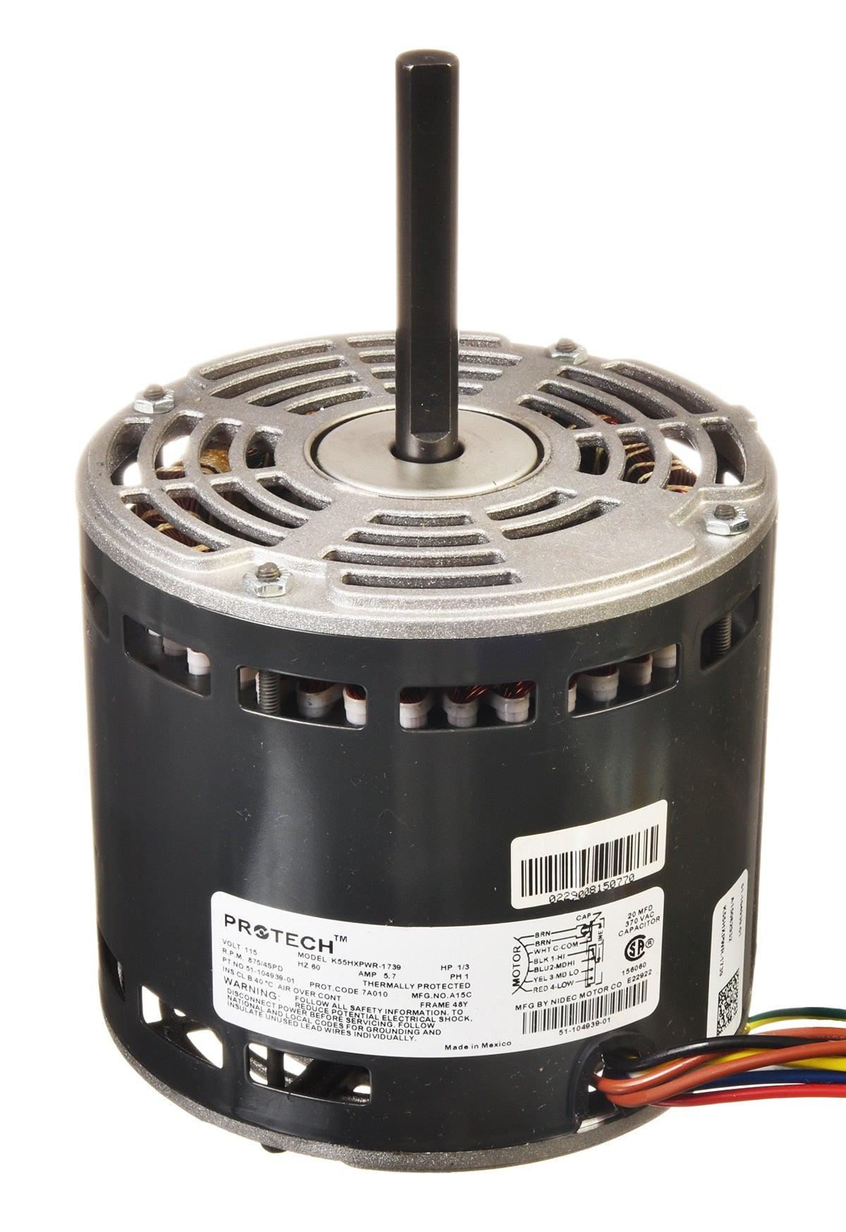Rheem 51-104939-01 MOTOR-1/3 Hp