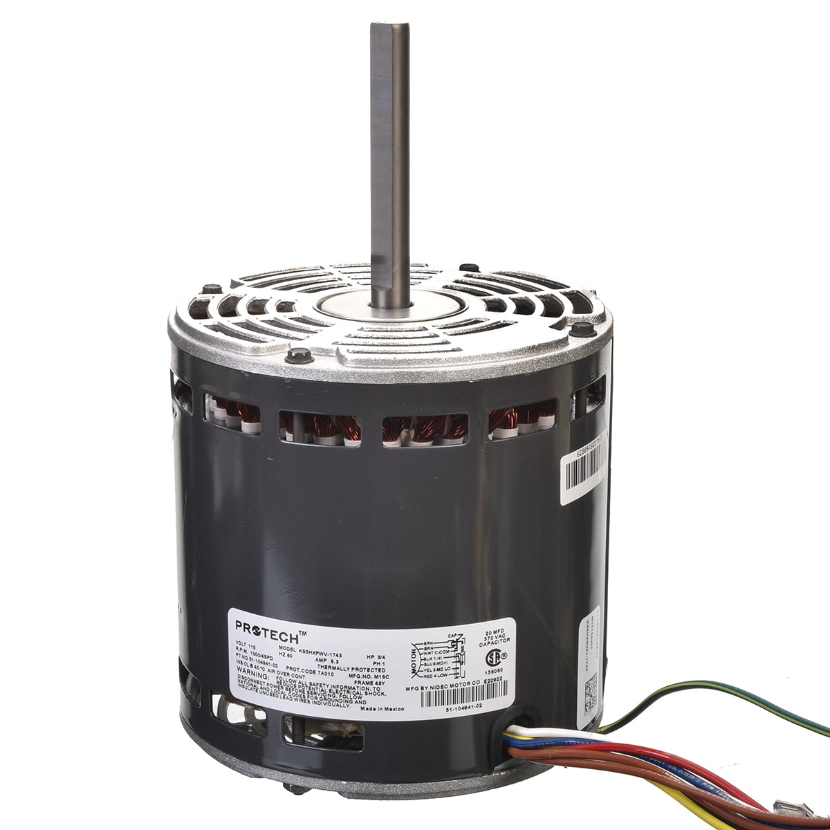 Rheem 51-104941-02 Motor -3/4 HP(4SPEED) R/01