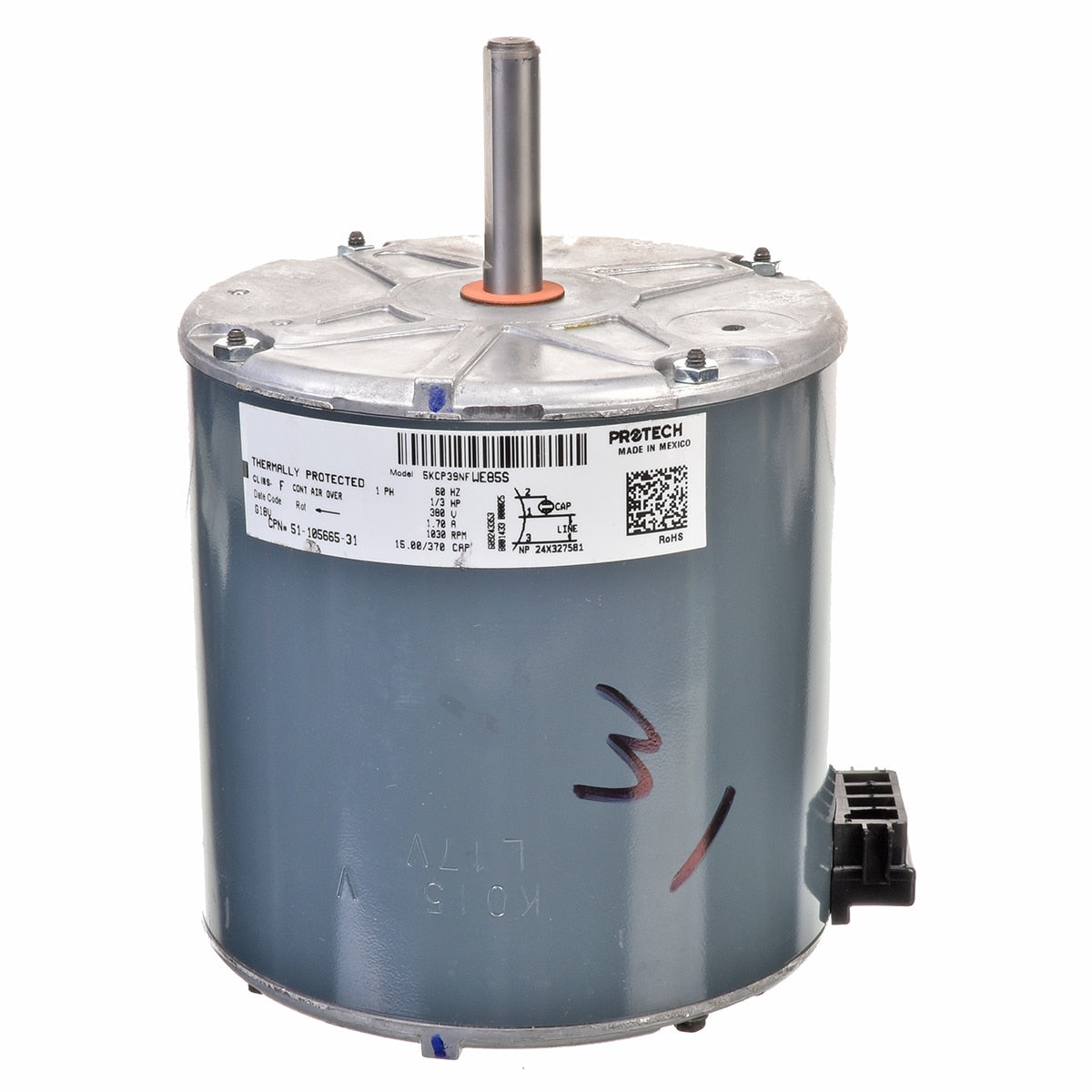 Rheem 51-105665-31 1/3 H.p. Motor Genteq 5KCP39NFWE85S
