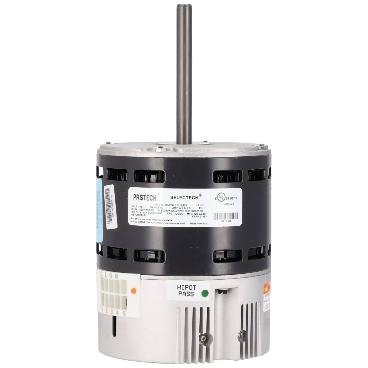 Rheem 51-106541-17 MOTOR-1/2HP Nidec Selectech GEN3