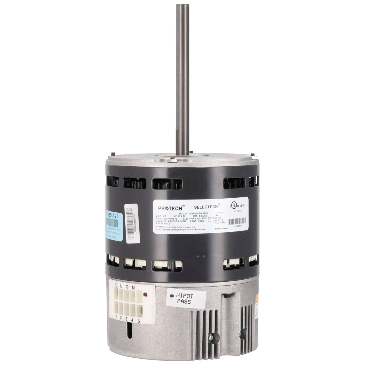 Rheem 51-106542-21 Motor- 3/4HP Nidec Selectech
