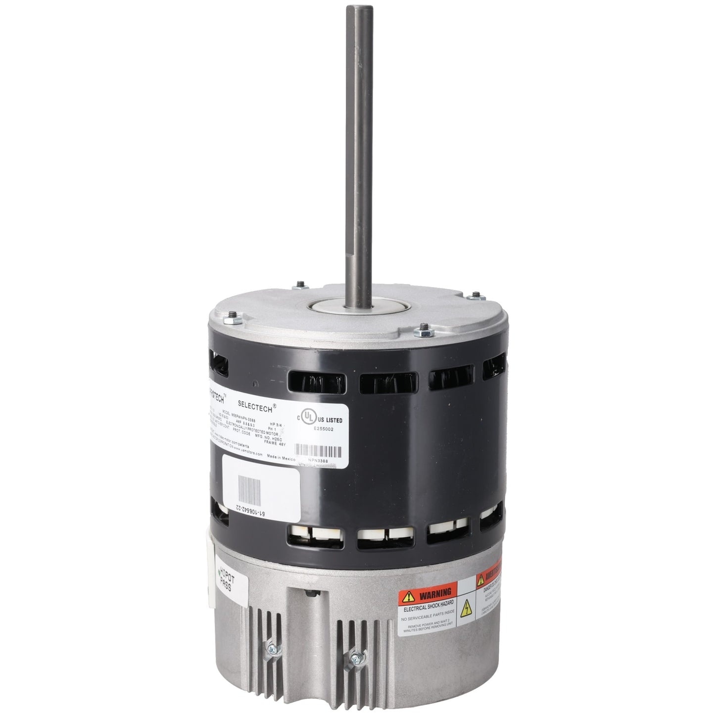 Rheem 51-106542-22 Motor- 3/4HP Nidec Selectech