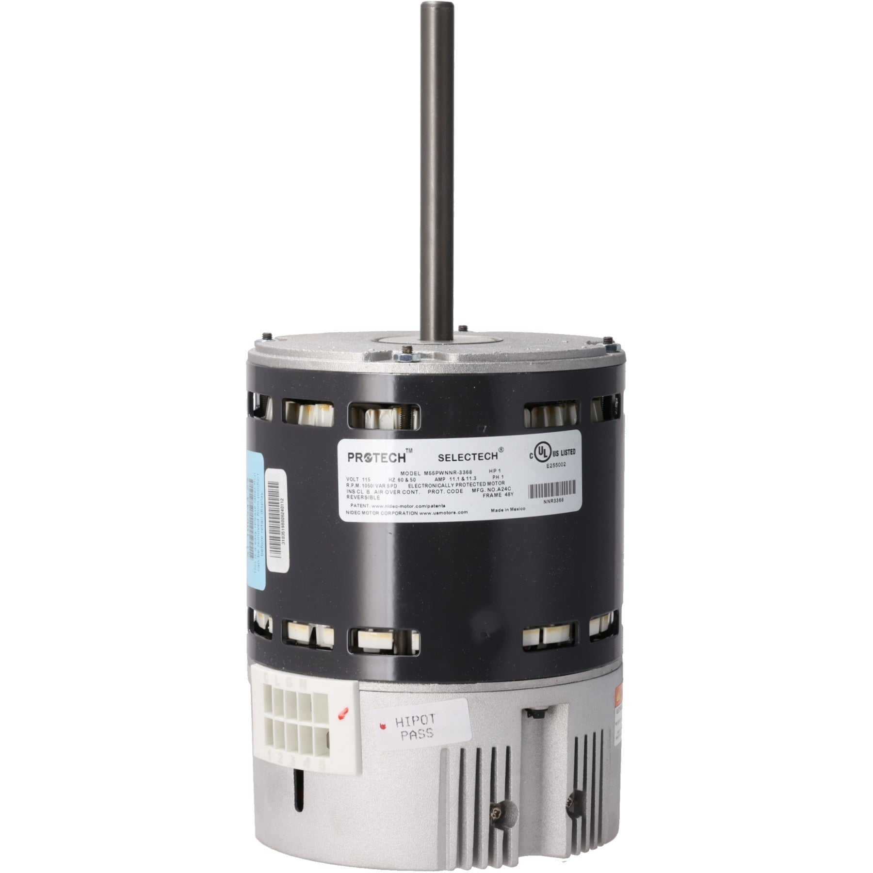Rheem 51-106543-25 Motor 1 Hp Nidec Selectech