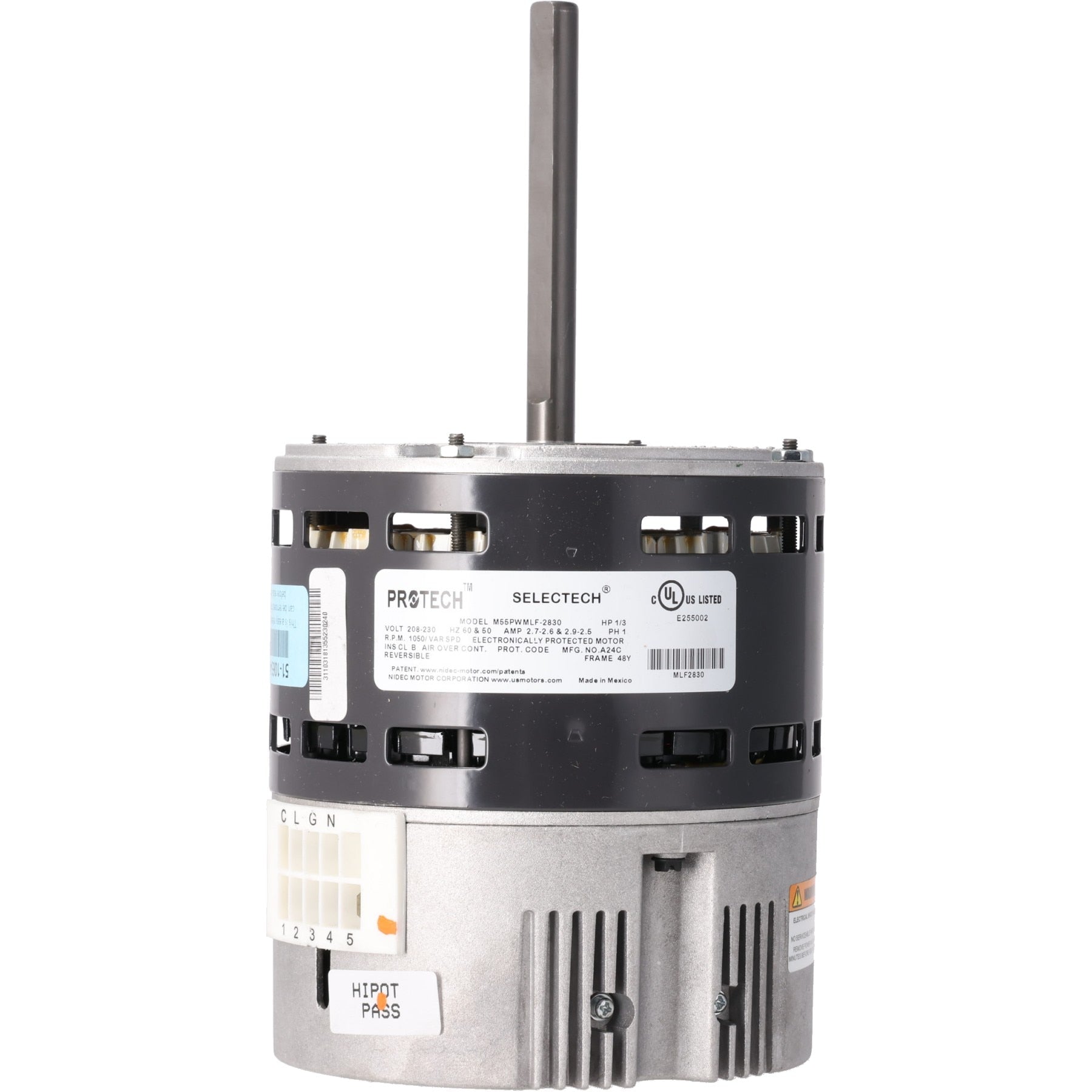 Rheem 51-106544-18 Motor 1/3 Hp Nidec Selectech