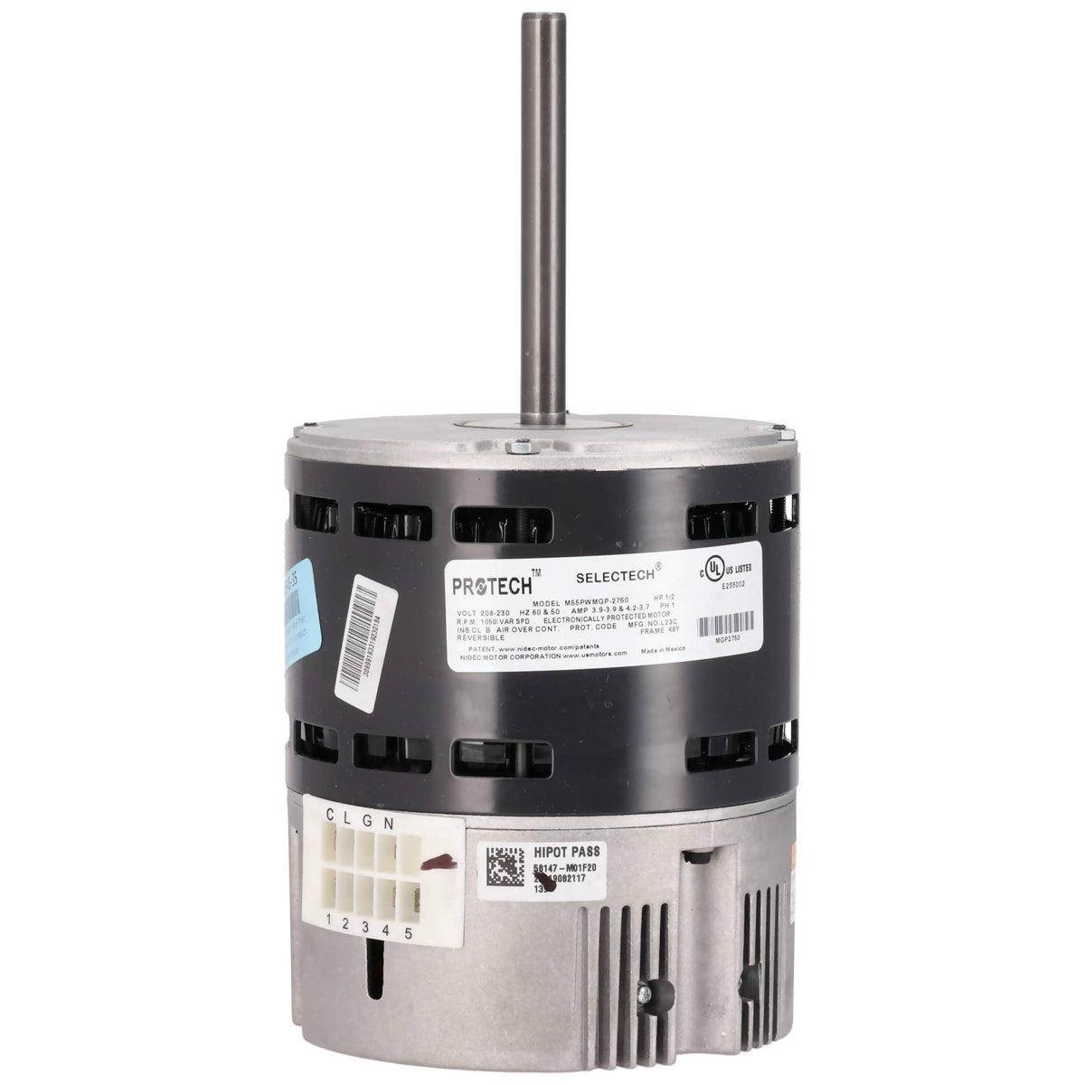 Rheem 51-106545-35 Motor 1/2 Hp 230V Nidec Selectech