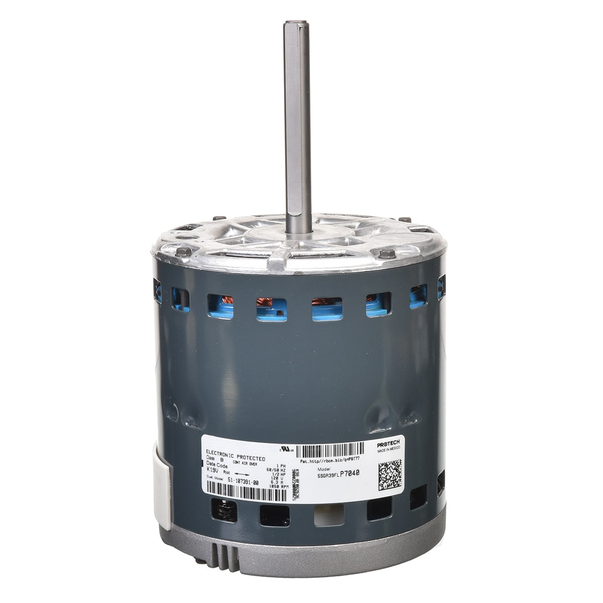 Rheem 51-107391-00 Regal Beloit 1/2 Hp Ensiste + Motor (-)801TA075317ZSB